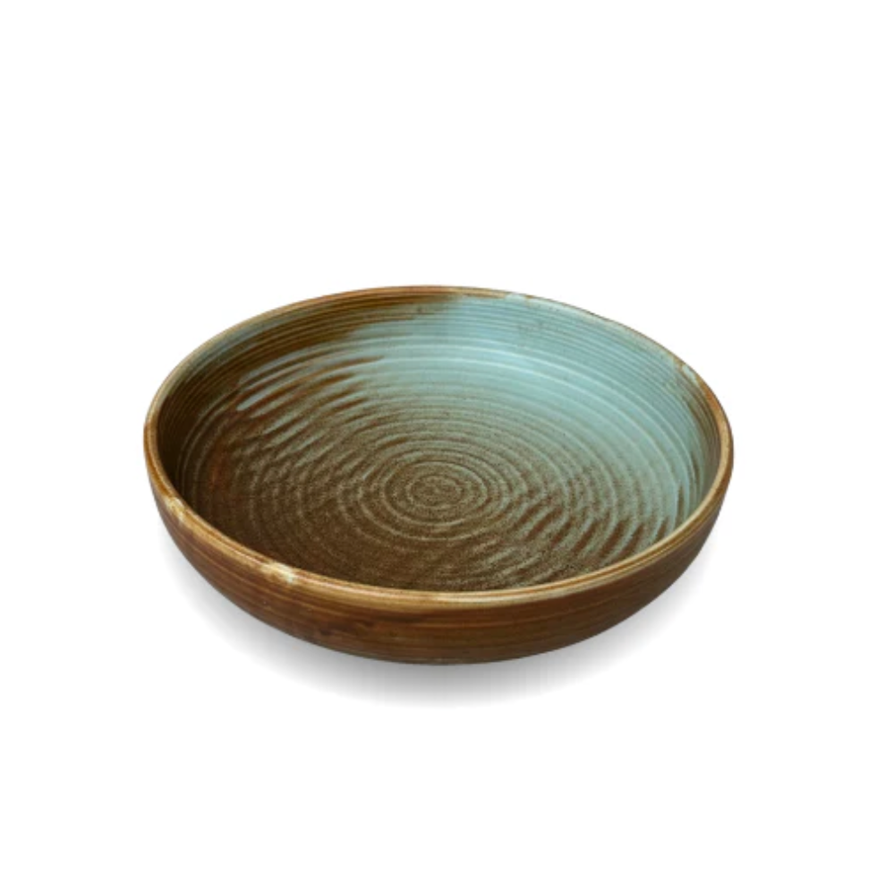 Fire & Earth Shallow Bowl